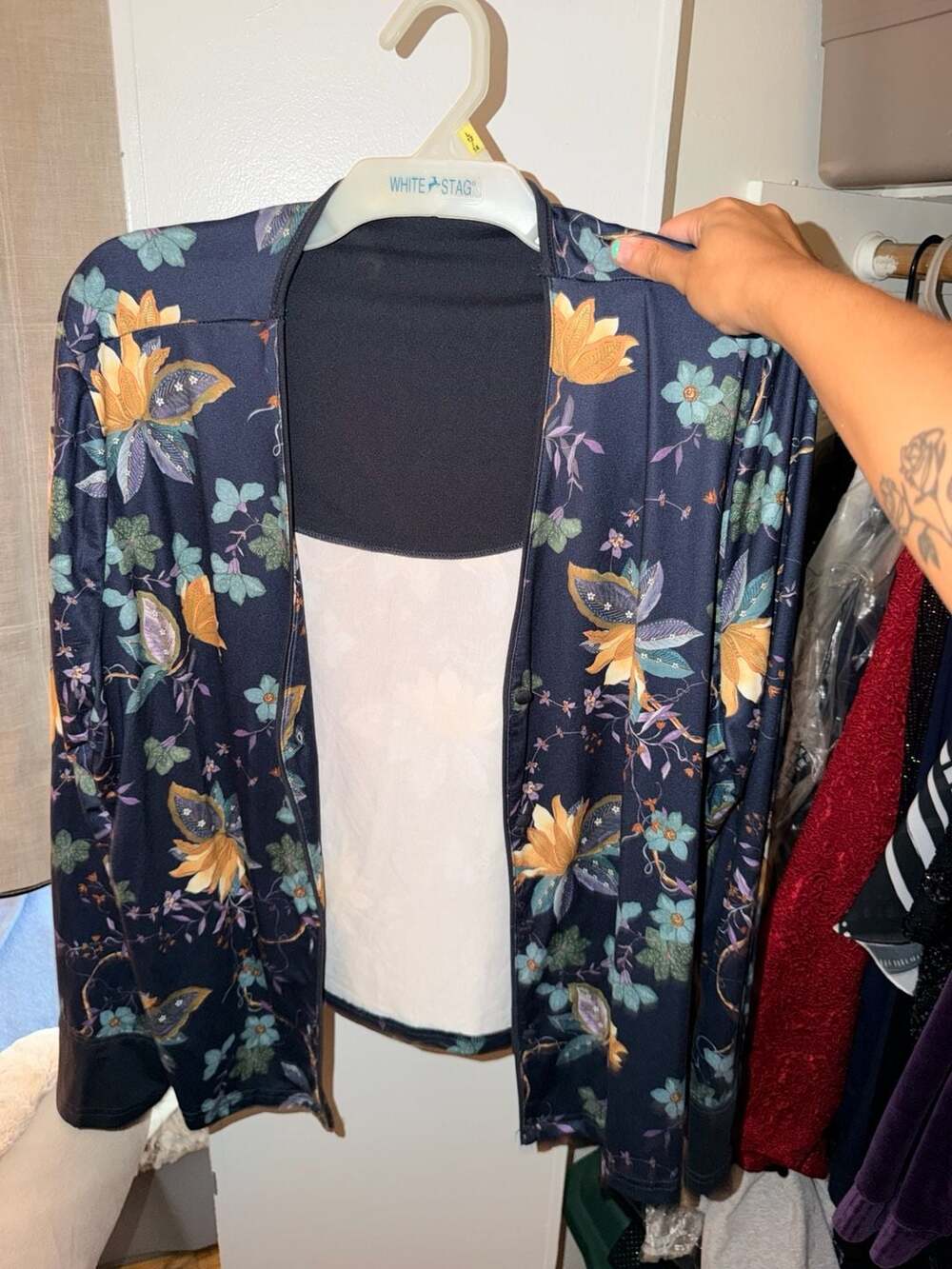 White Stag Floral Cardigan Jacket